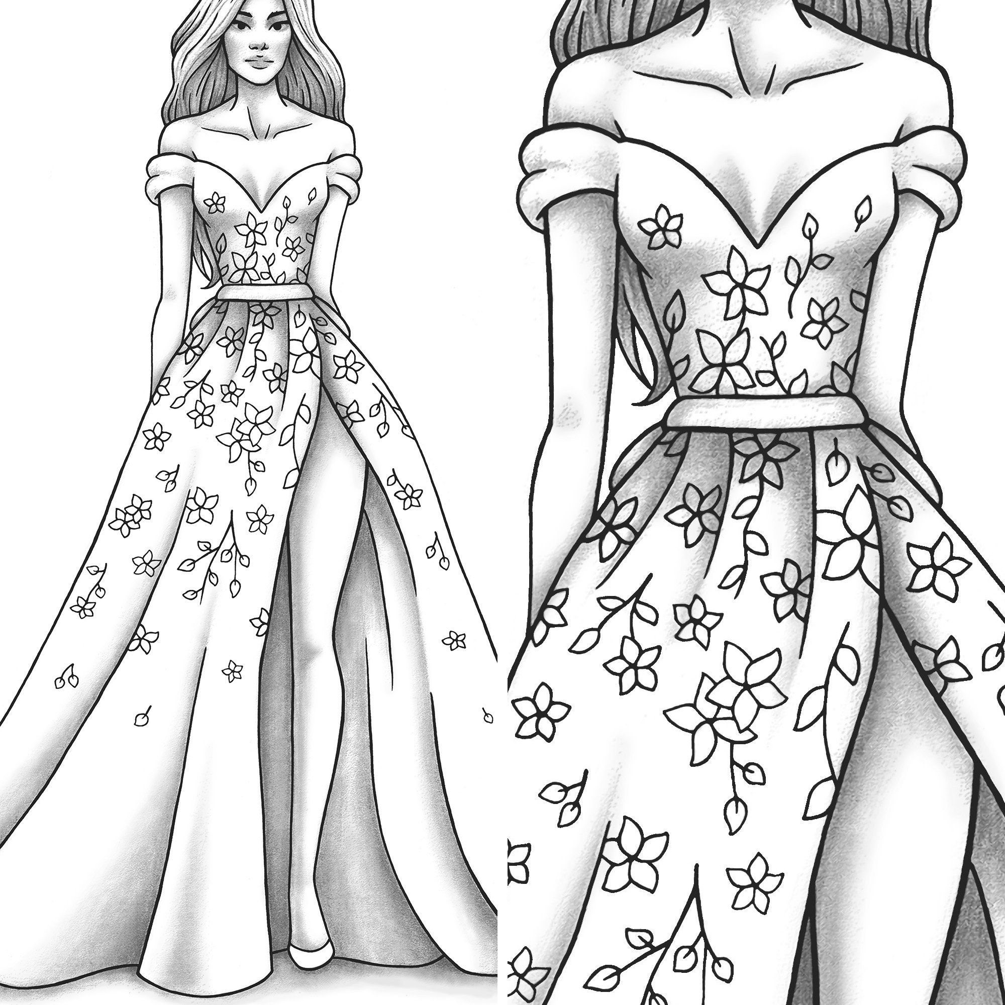 Printable Fashion Design Coloring Pages Printable Fashion Design Coloring Pages