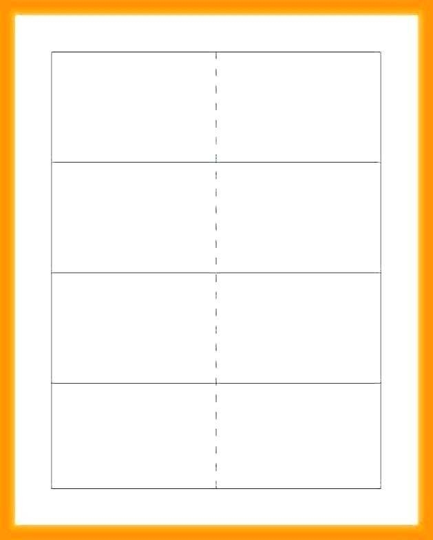 Printable Flashcard Template Google Docs