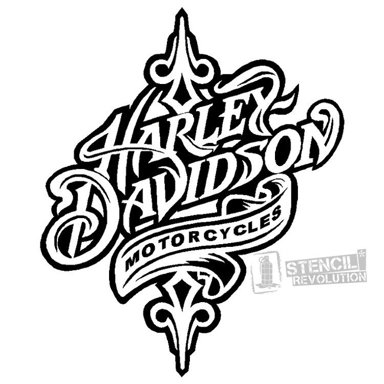 Printable Harley Davidson Logo Stencil Printable Word Searches