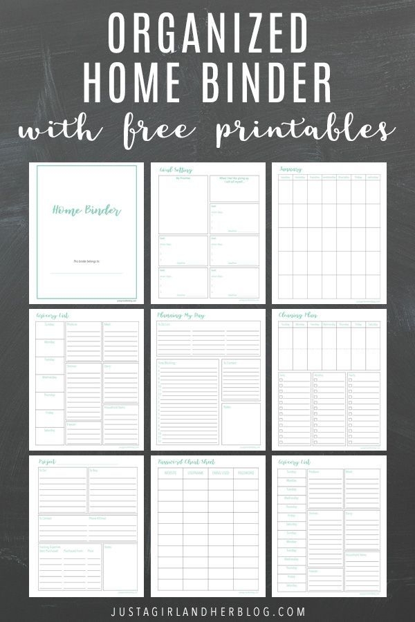 Printable Home Binder