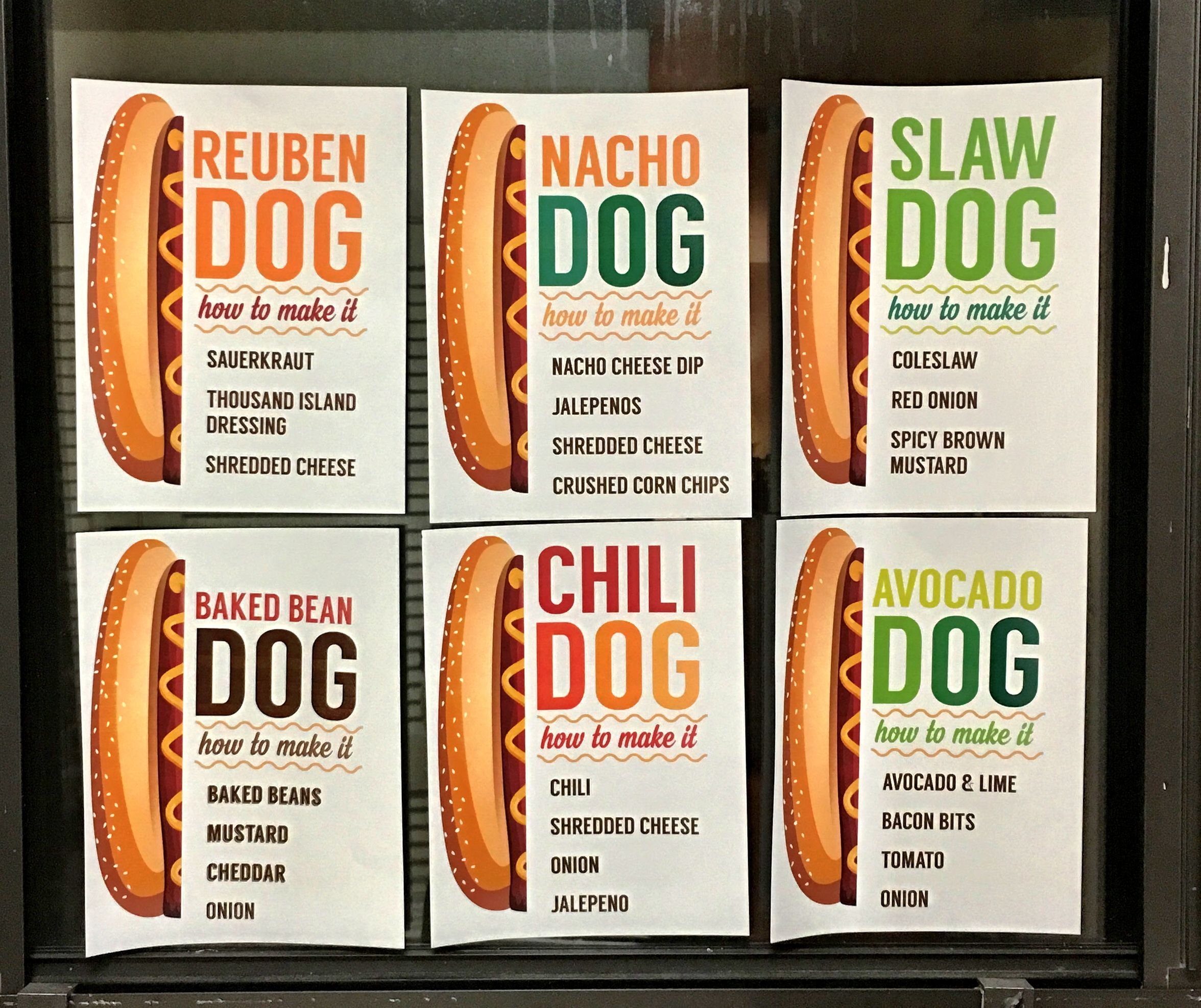 Printable Hot Dog Bar