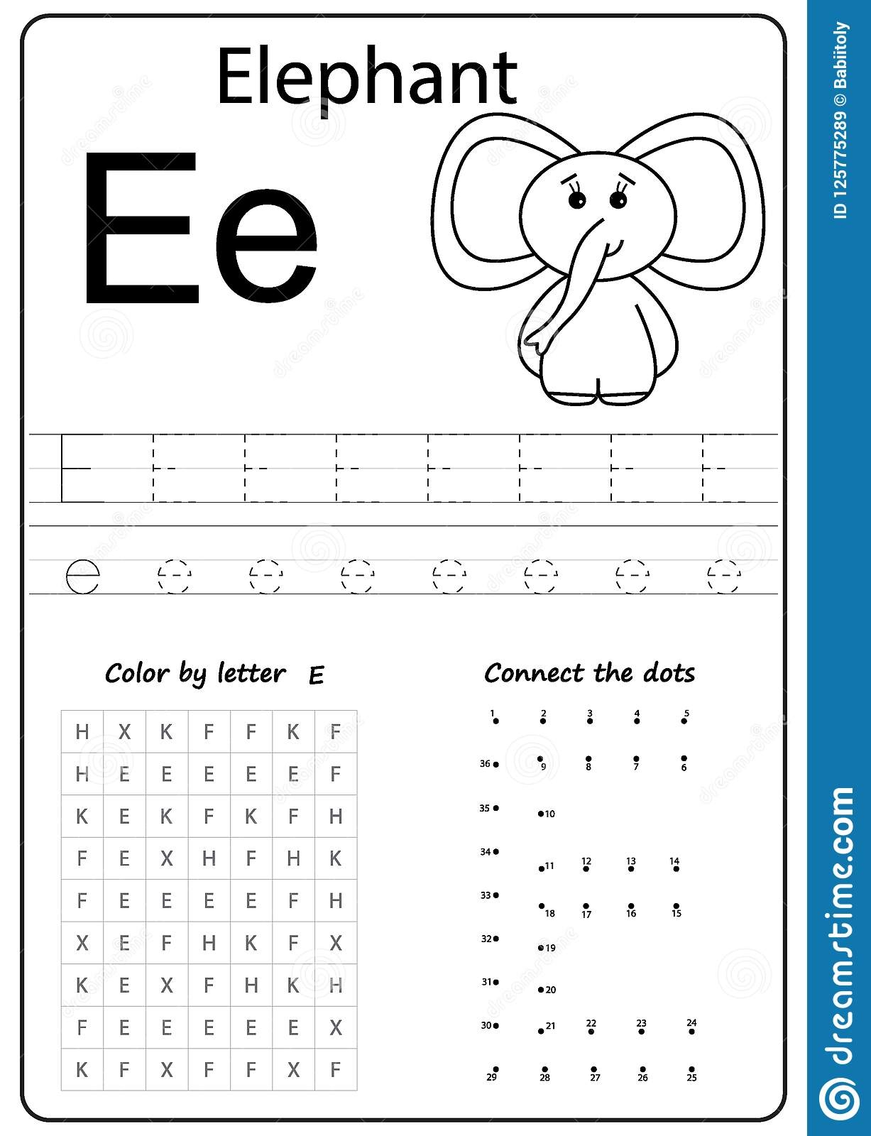 Printable Letter E Worksheets For Preschool