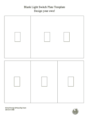 Printable Light Switch Cover Template Fill Online Printable
