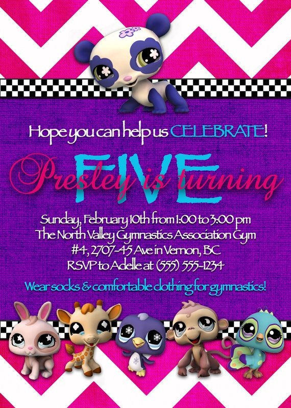 Littlest Pet Shop Birthday Invitations Printable Free
