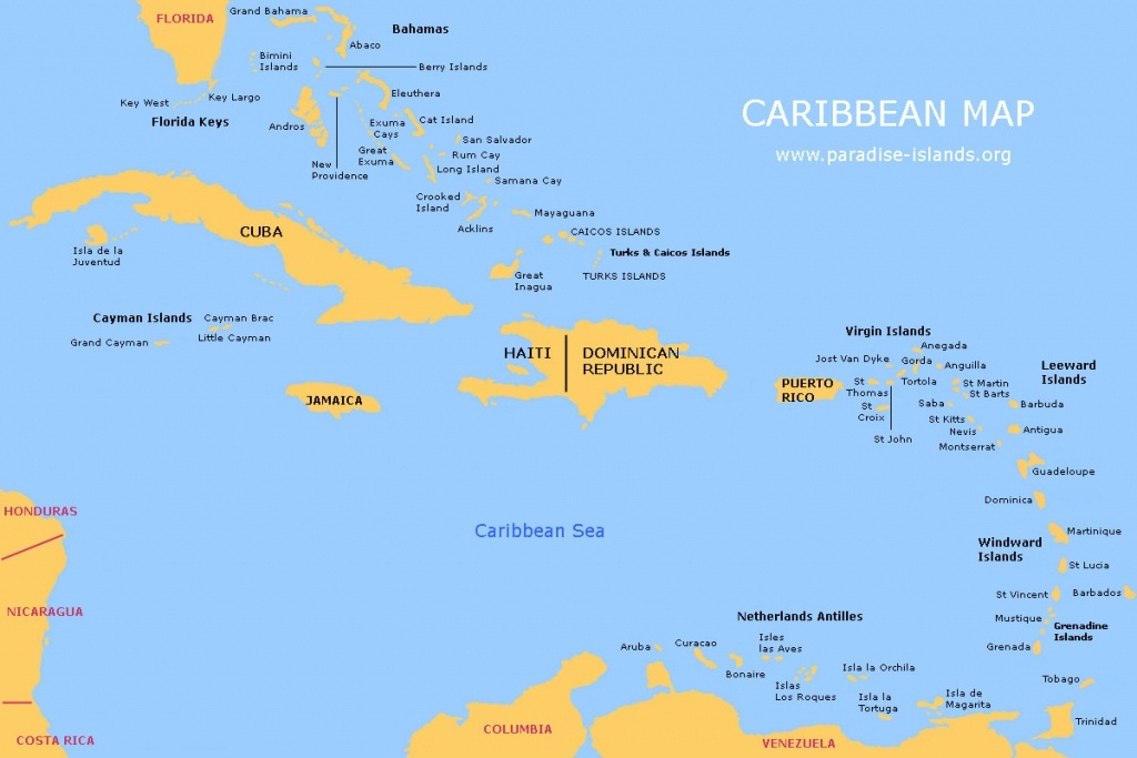 Free Printable Map Of The Caribbean Islands Free Printable Map Of The Caribbean Islands