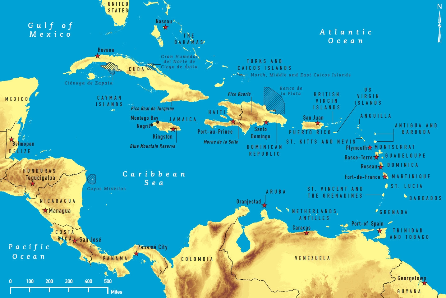 Printable Map Of Caribbean Islands Printable Map Of Caribbean Islands
