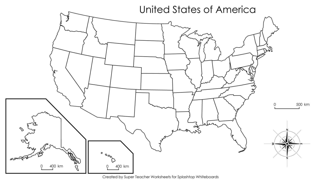 Blank Us Map Quiz Printable