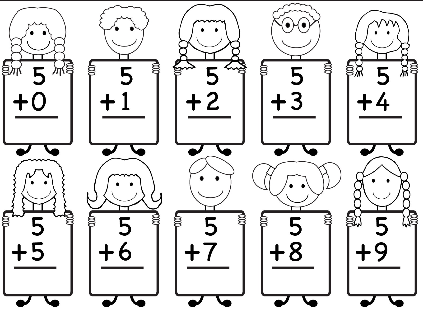 Printable Addition Worksheets Up To 15
