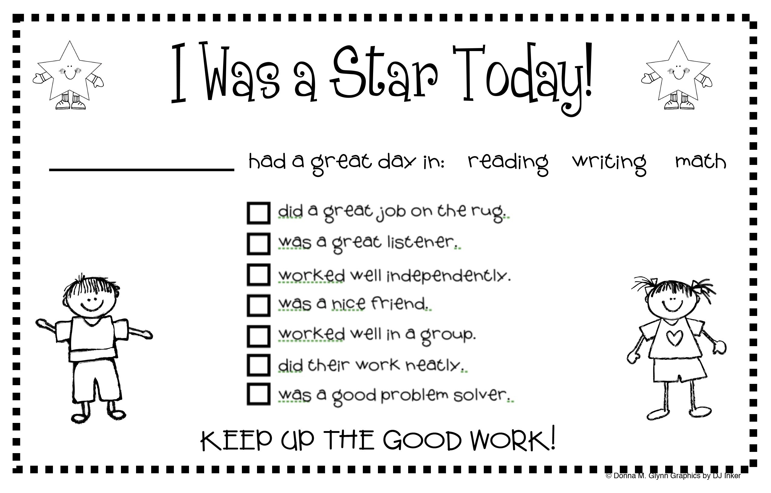 Printable Positive Notes Home For Parents FREE Printable Online