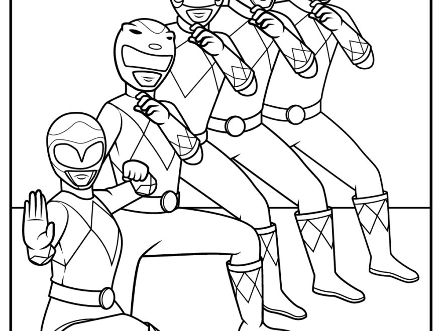 Printable Power Rangers Coloring Pages Updated 2021