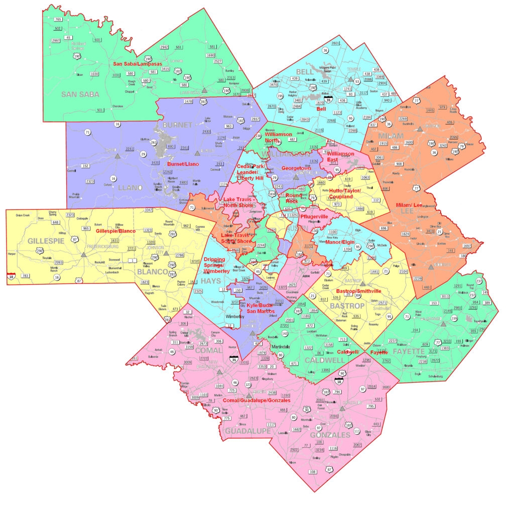 Printable San Antonio Zip Code Map Ruby Printable Map