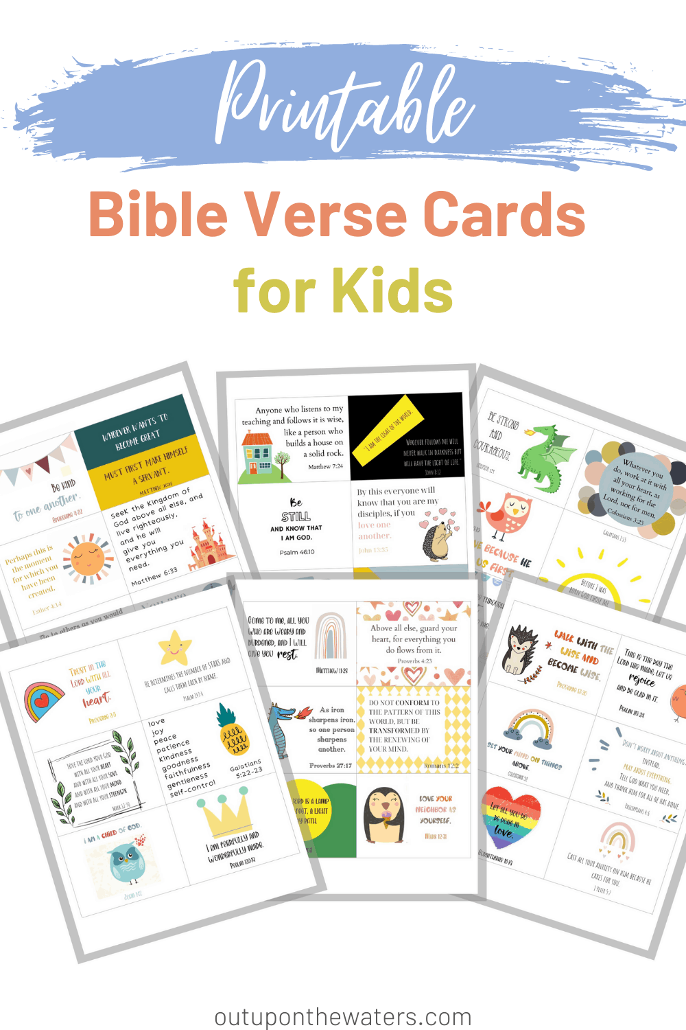 Printable Scripture Cards For Kids Out Upon The Waters Printable Scripture Cards For Kids Out Upon The Waters