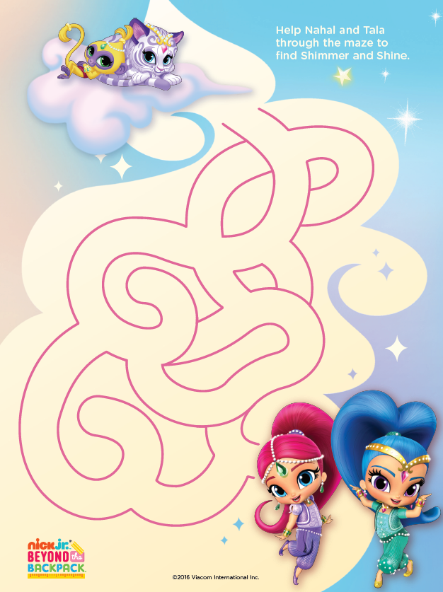 Printable Shimmer And Shine