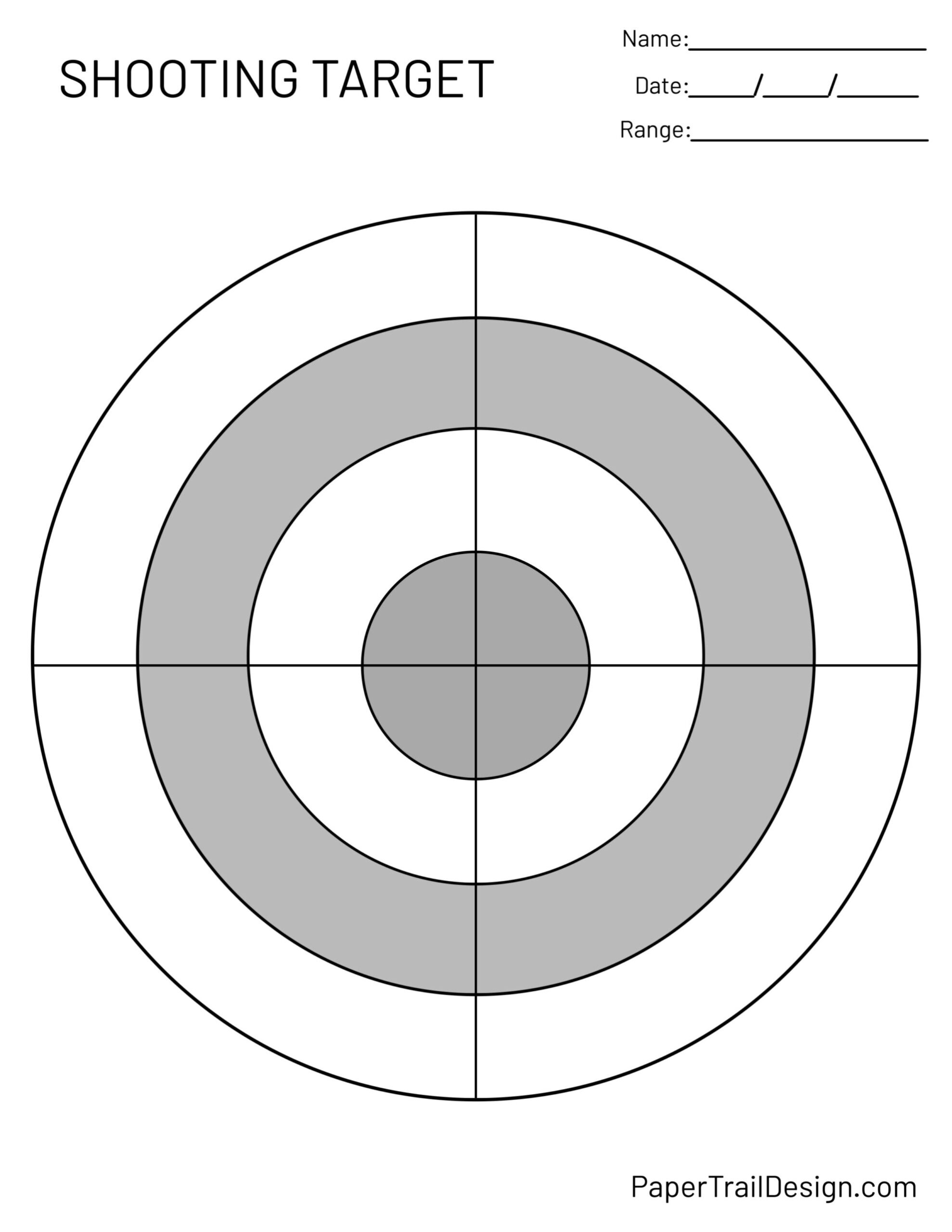 Printable Shooting Targets A4