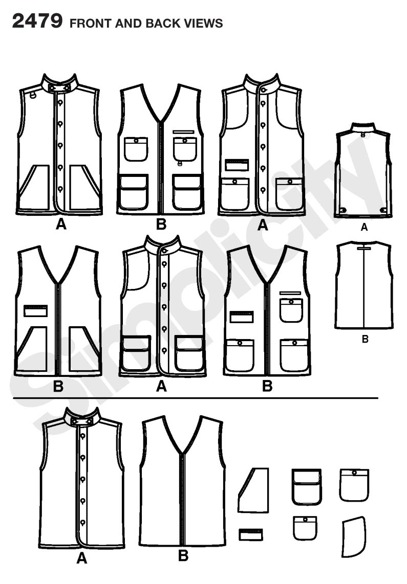 Printable Simple Vest Sewing Pattern Free