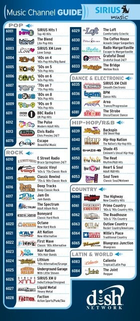 Printable Sirius Xm Channels List 2023