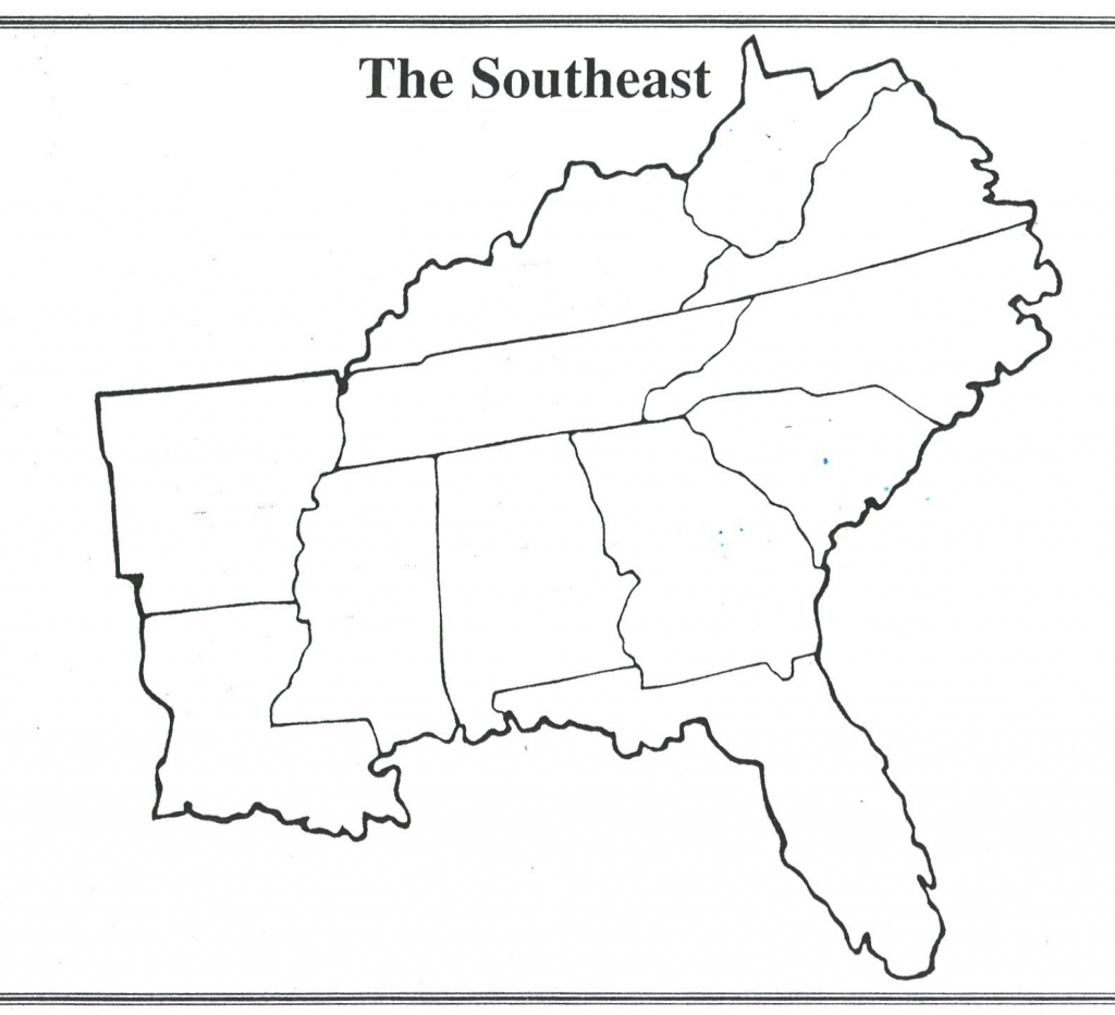 Printable Southeast Region Of The United States Map Printable US Maps