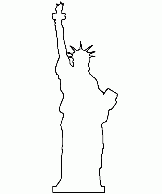 Printable Statue Of Liberty Template