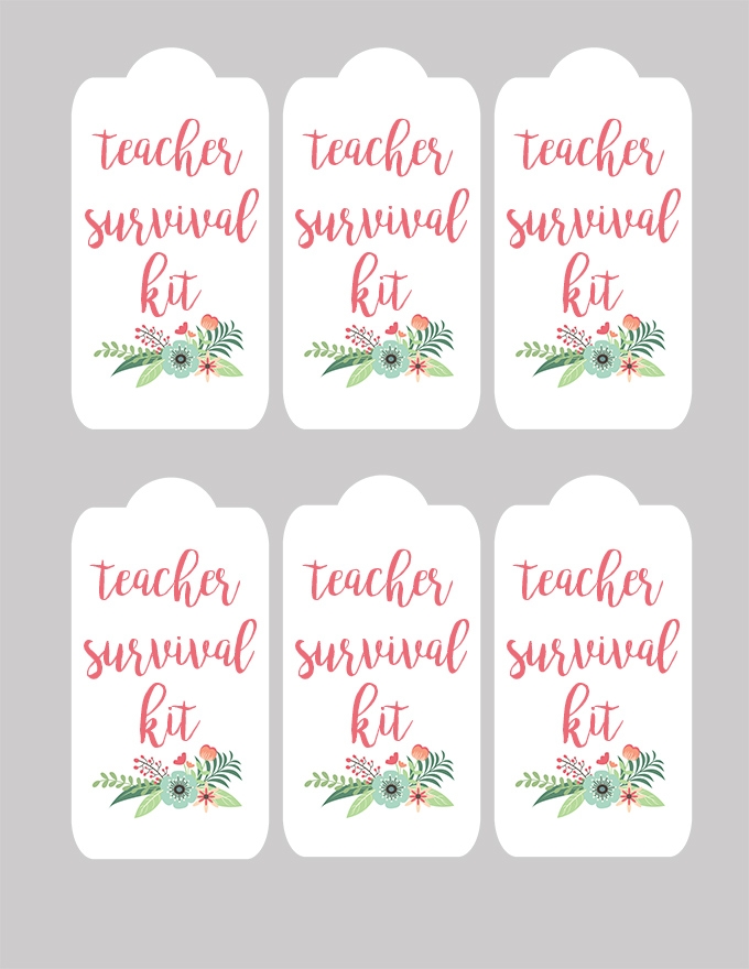 Printable Teacher Survival Kit Gift And Tags See Vanessa Craft