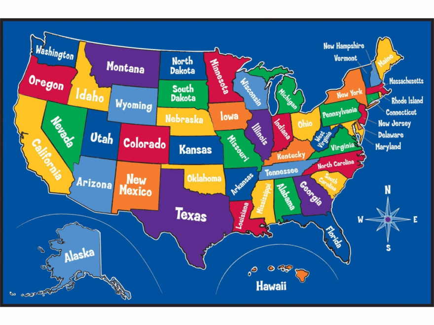 Printable United States Map For Kindergarten Printable US Maps