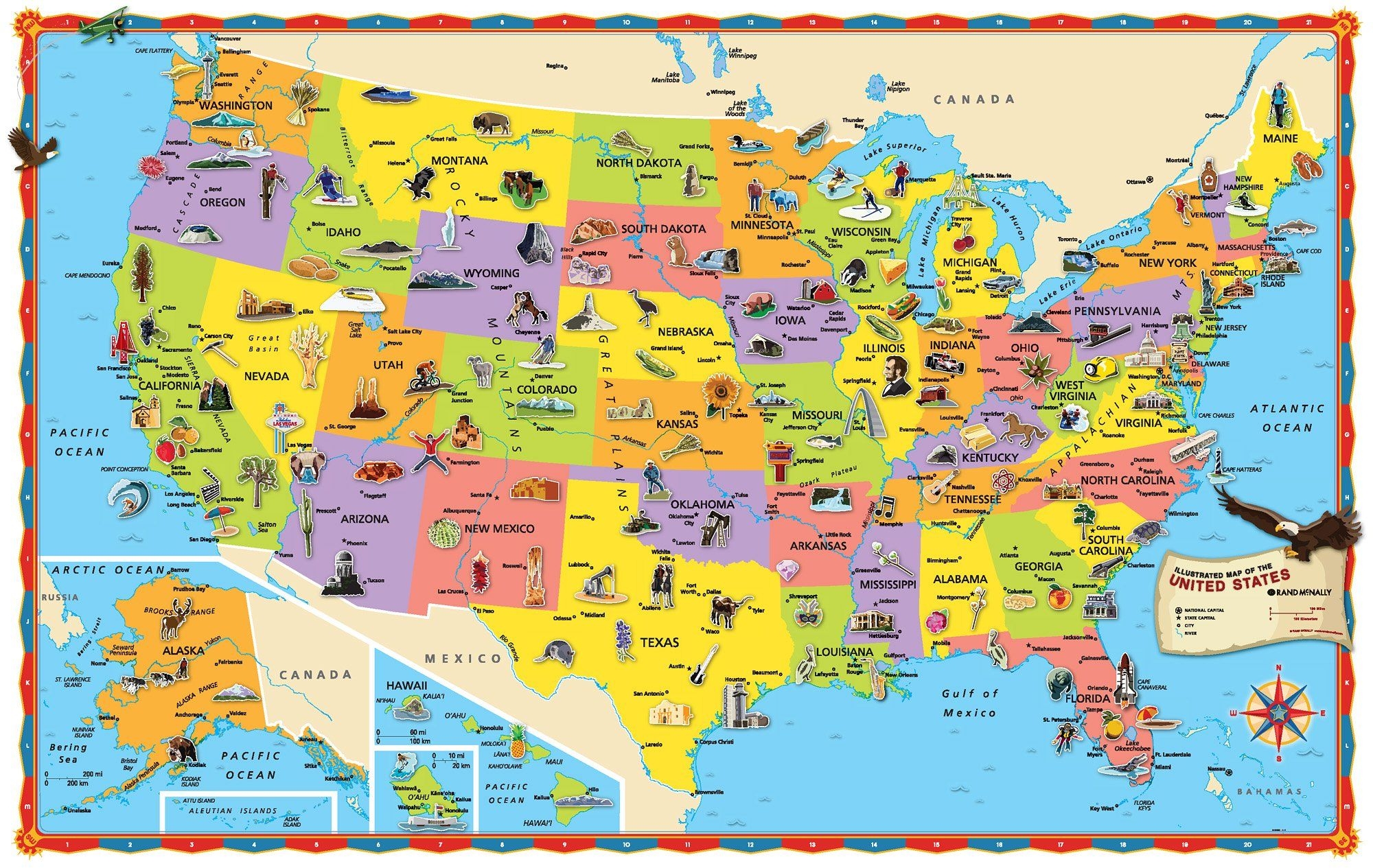 Printable Us Map For Kids