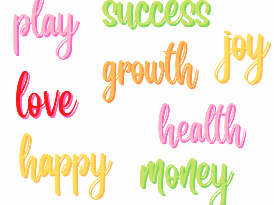 Printable Vision Board Words