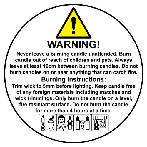 Printable Warning Labels For Candles Download And Print These 