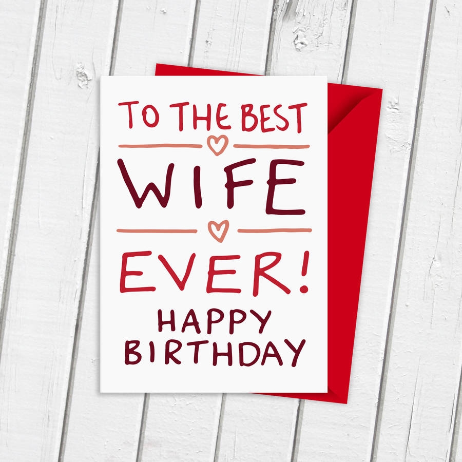 Free Printable Wife Birthday Cards