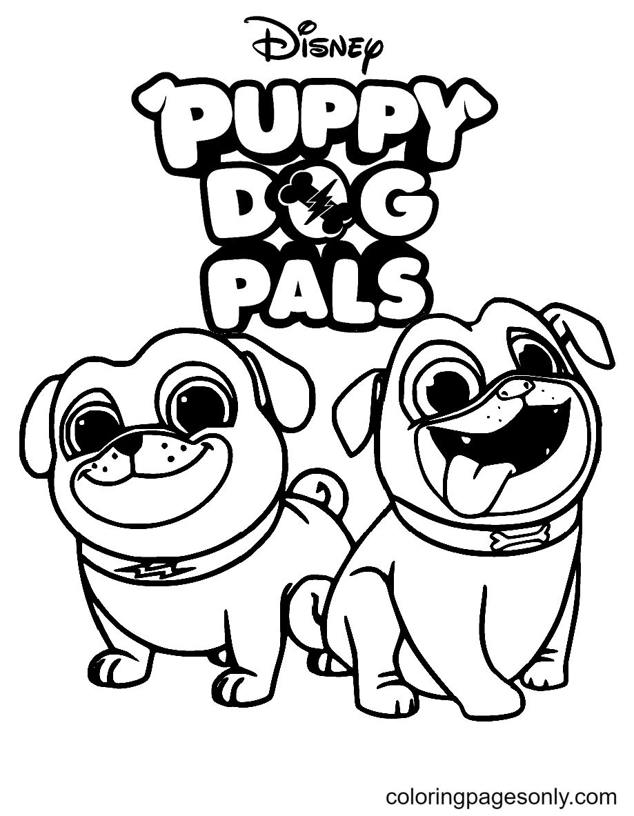 Puppy Dog Pals Coloring Pages Printable