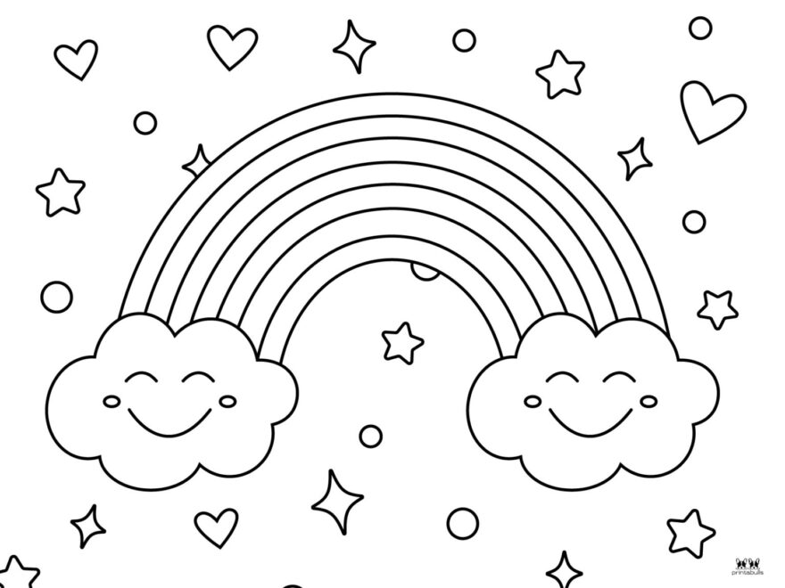 Rainbow Coloring Pages 50 FREE Printable Pages Printabulls