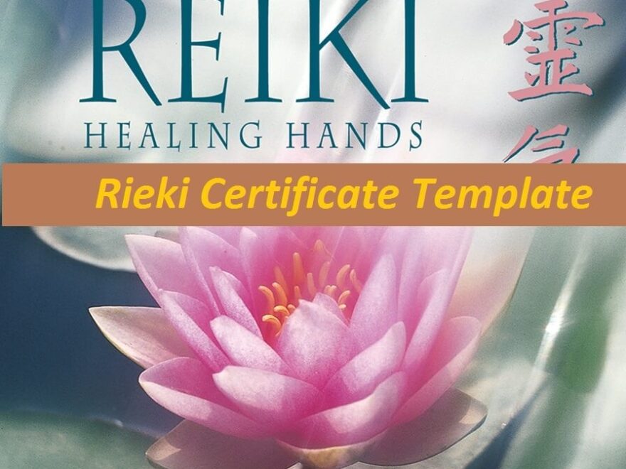 Reiki Certificate Template Free Word PDF Templates