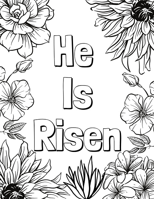 Free Bible Easter Coloring Pages Printable