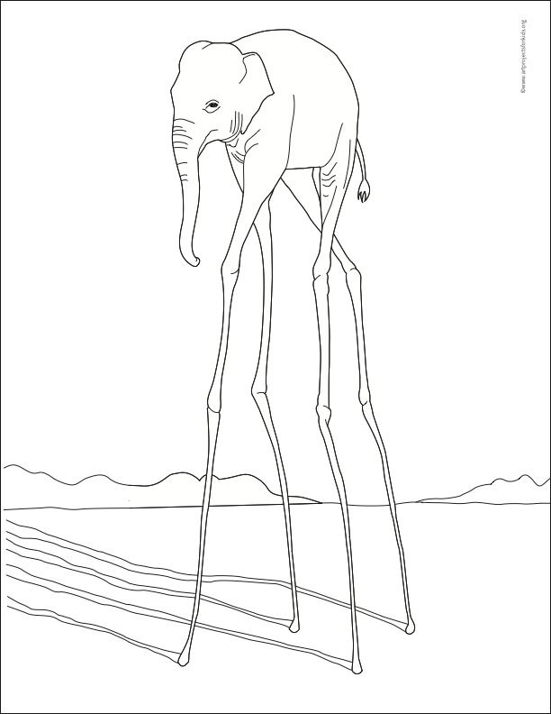Salvador Dali Coloring Page Sanat Temas Resim Sanat Salvador Dali Coloring Page Sanat Temas Resim Sanat