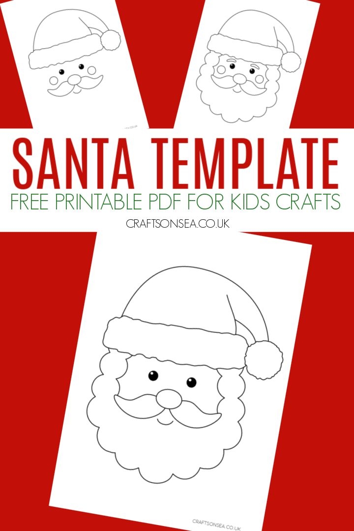 Santa Craft Template FREE Printable PDF Santa Crafts Santa 