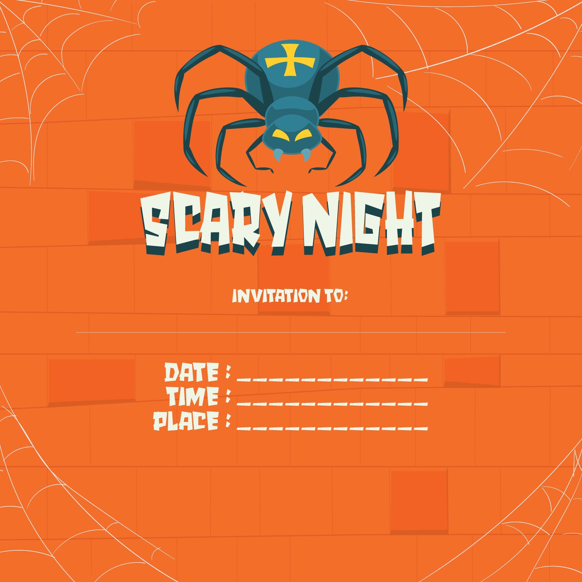 Scary Halloween Invitations Free Printable