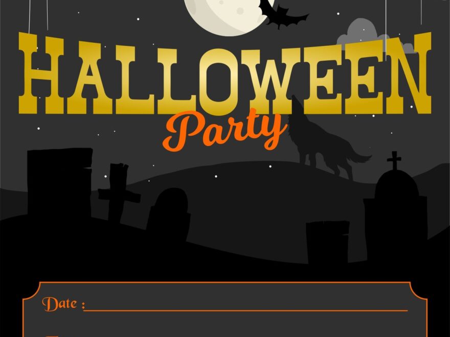 Scary Halloween Party Invitations 15 Free PDF Printables Printablee
