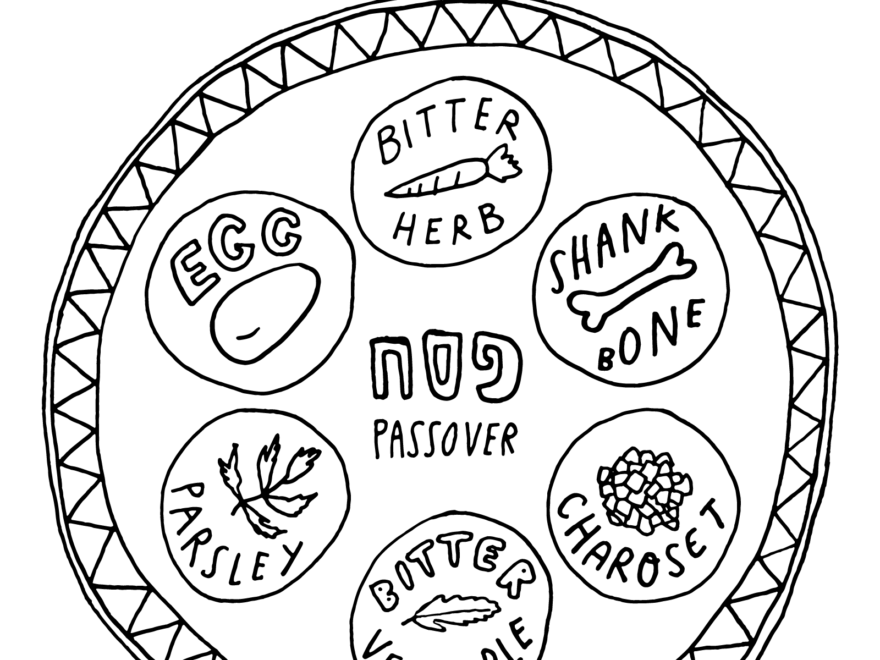 Seder Meal Coloring Pages