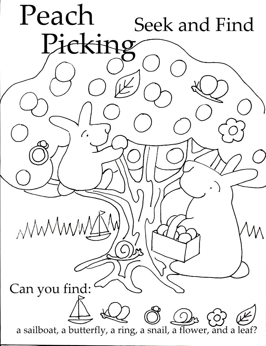 Seek And Find Activity Sheets