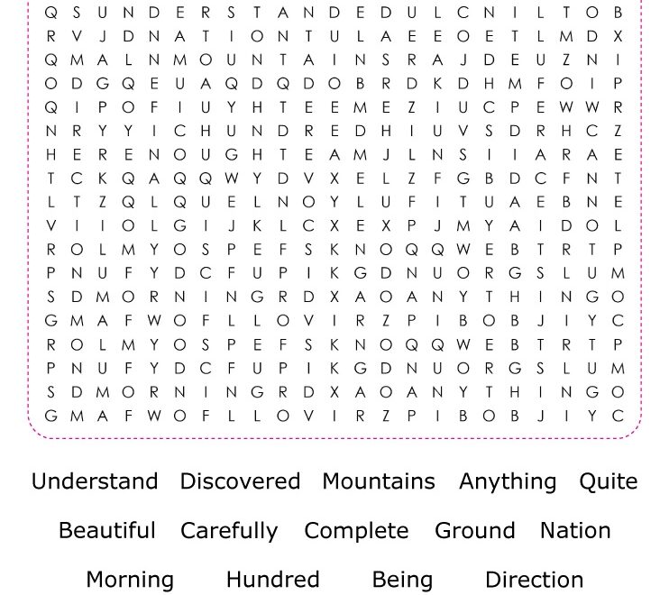 Sight Word Word Search Free Printable