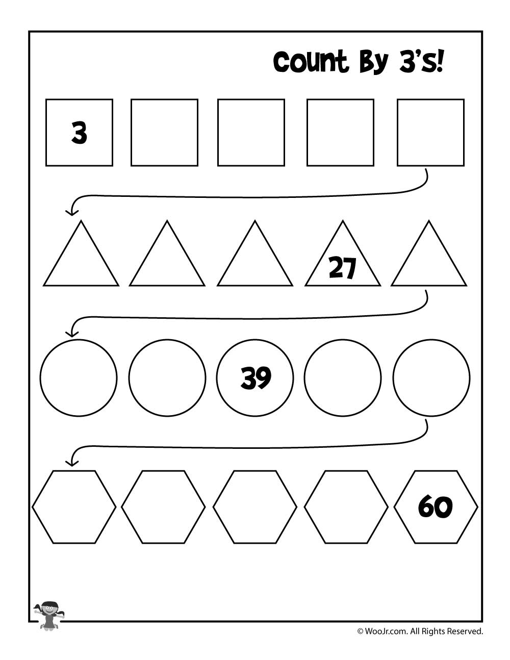 Simple Skip Counting Worksheets To Print Woo Jr Kids Activities 