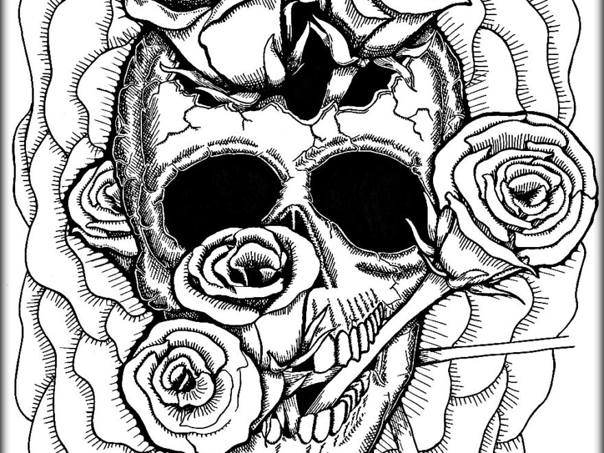 Skull Coloring Pages For Adults At GetColorings Free Printable