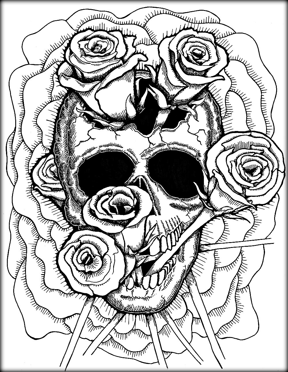 Skull Coloring Pages For Adults At GetColorings Free Printable 