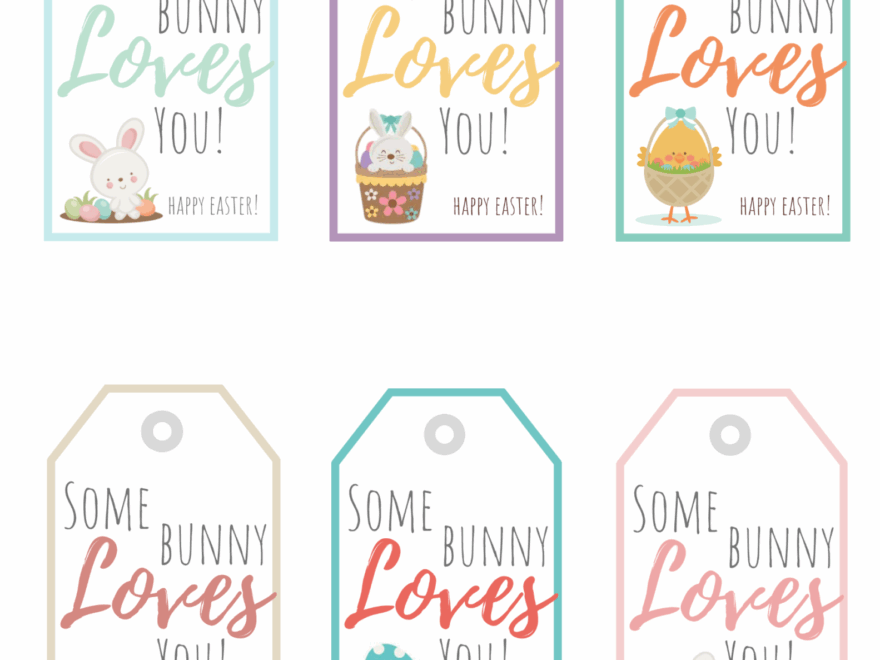 Some Bunny Loves You Free Printable Gift Tag Baking You Happier