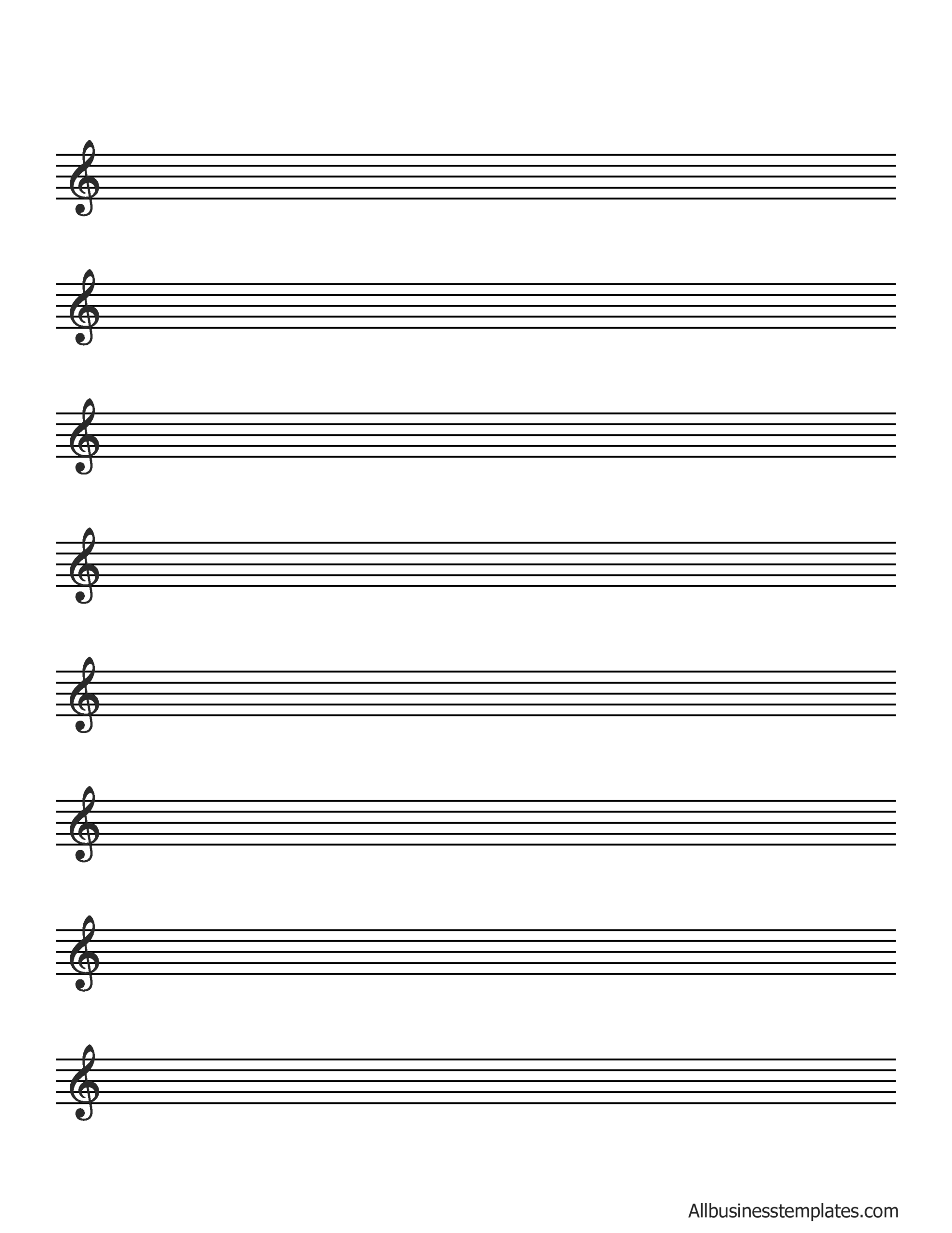 Staff Paper Printable Gratis
