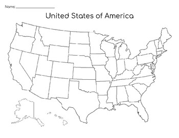 States And Capitals Blank Maps Printable By Region