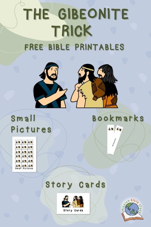 Free Printable Bible Worksheets Gibeonites Trick For Kids