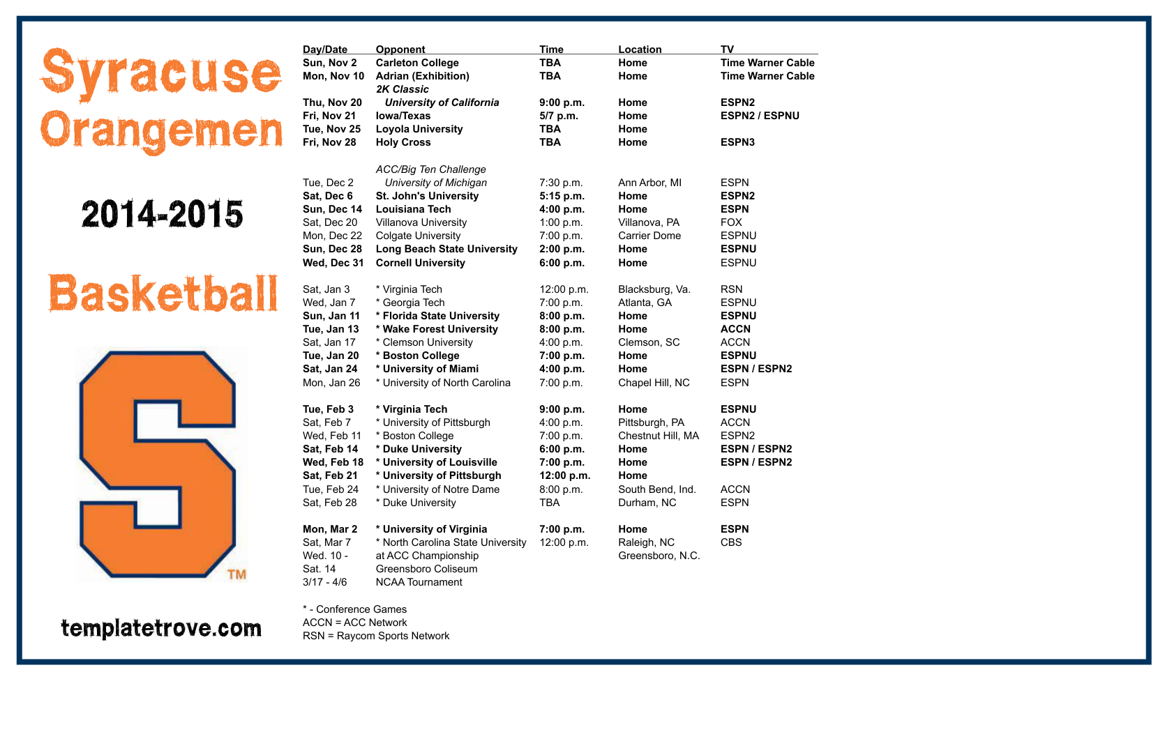 Syracuse Basketball 2025 Schedule Ben C Wollstonecraft