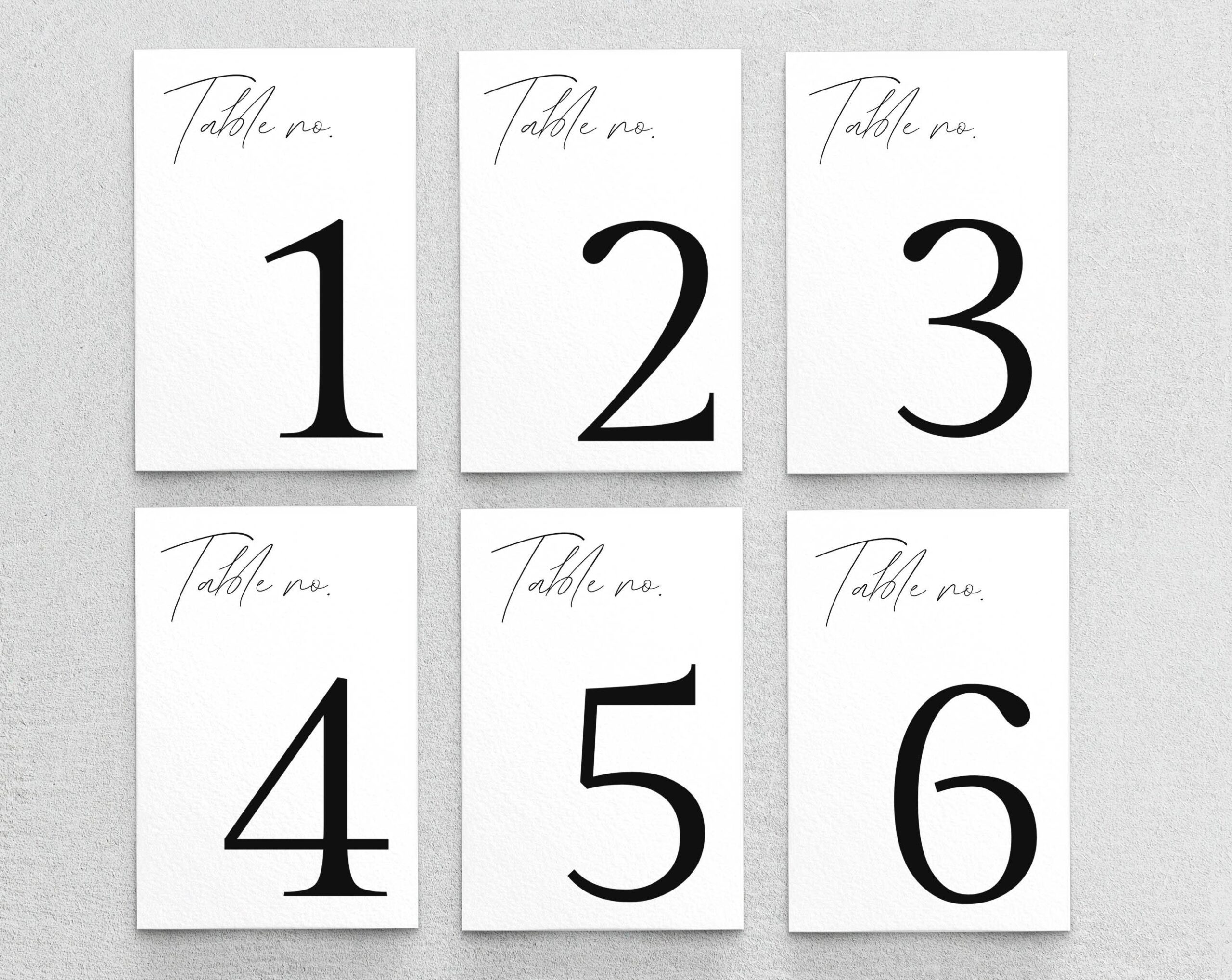 TABLE NUMBER TEMPLATE Printable Wedding Table Number Wedding Etsy