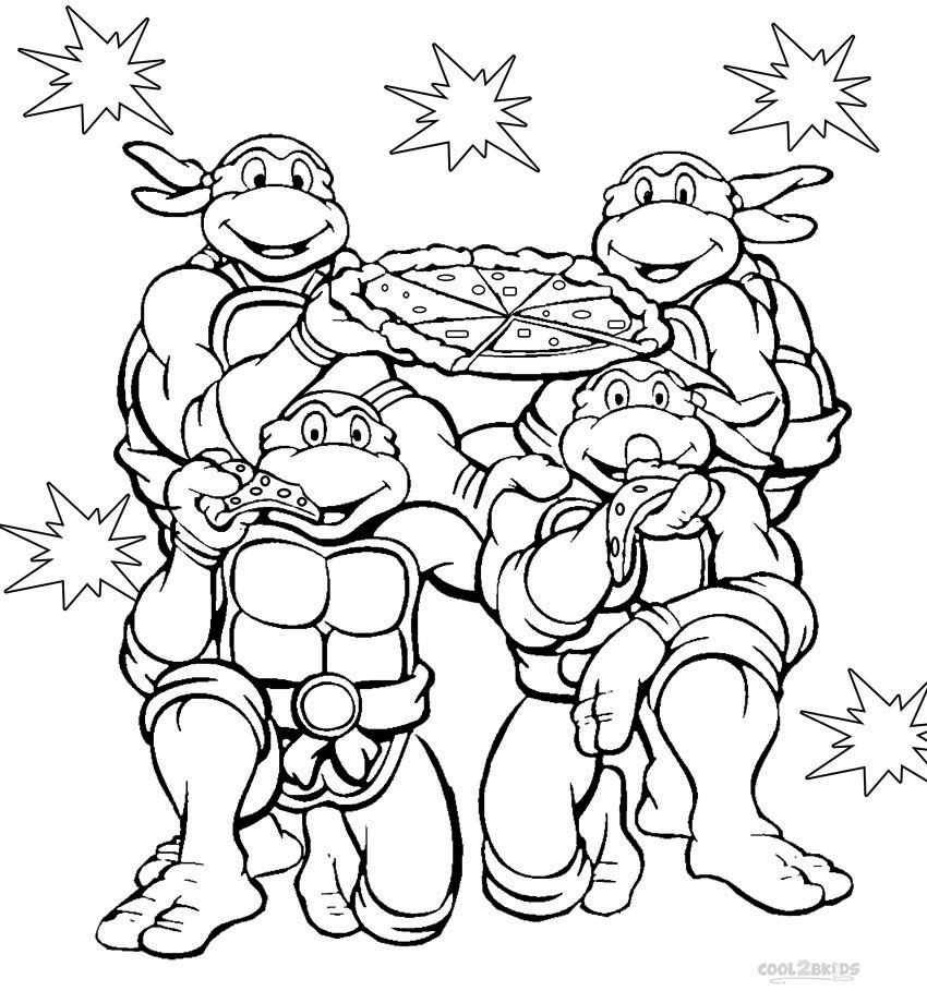 Teenage Mutant Ninja Turtles Coloring Pages Print Them For Free 