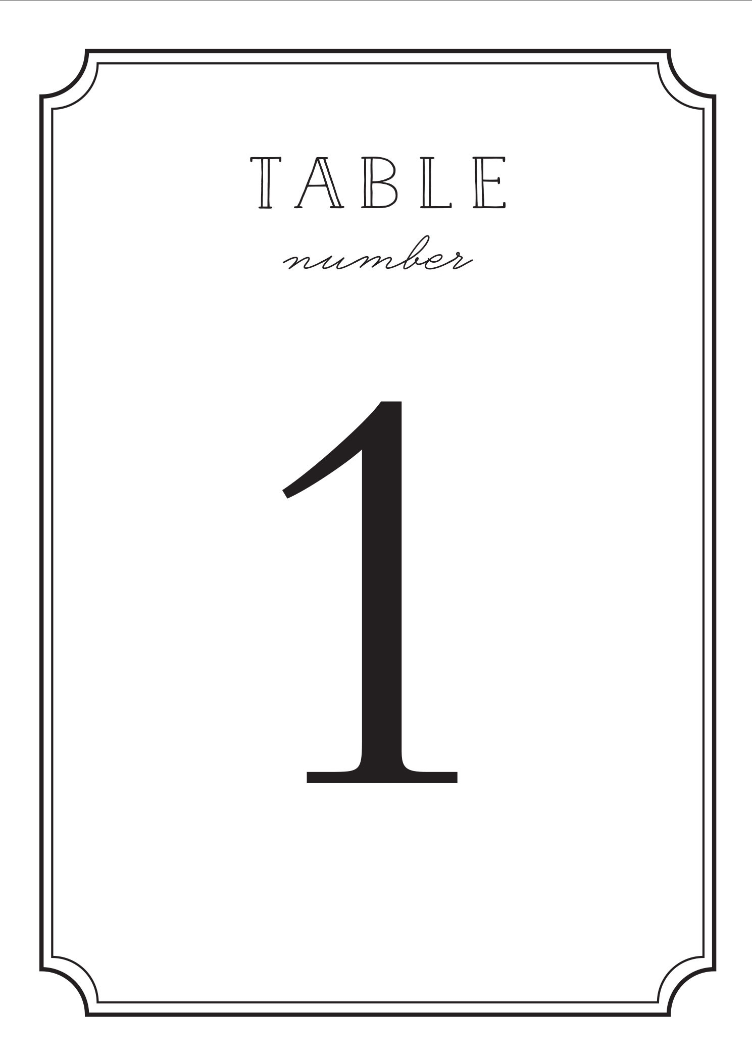 Template Free Printable Table Numbers Printable Templates Free